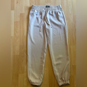 Express Pink Ankle Mid Rise joggers. Size S